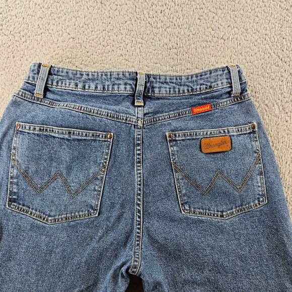 Wrangler Jeans Womens 30x28 Blue Denim Straight Leg High Rise Western Cowboy USA - Picture 11 of 14